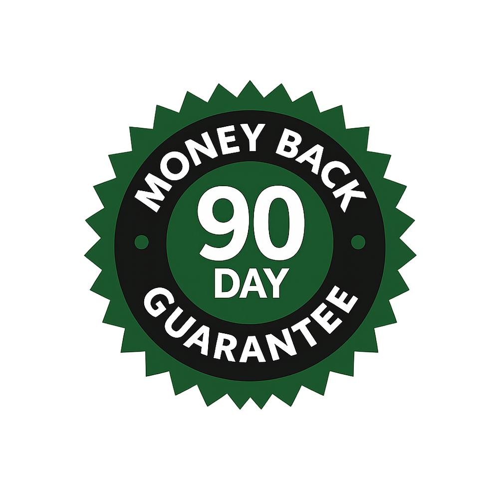 Money-back guarantee seal